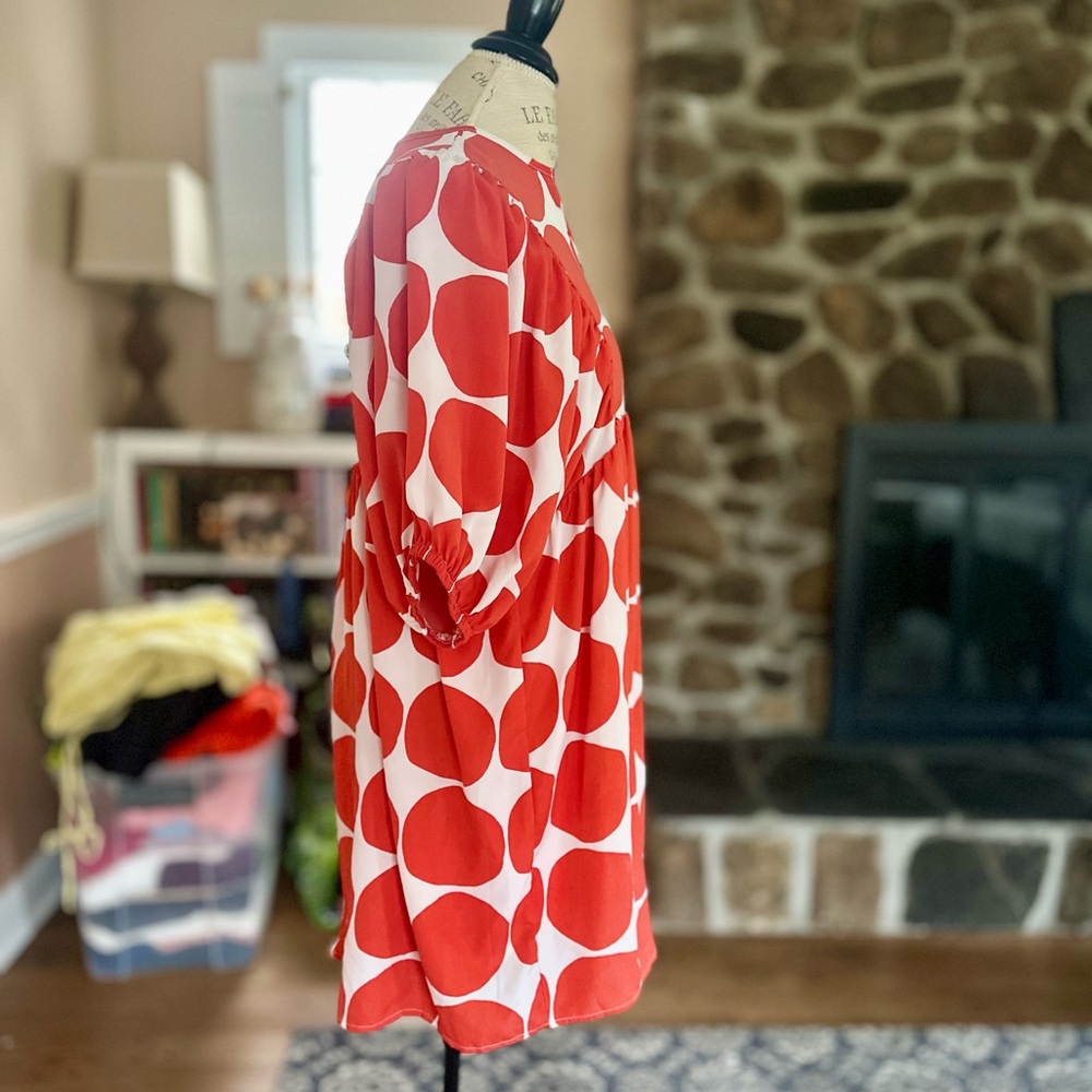 On My Mind Red Polka Dot Dress - M - Picture 5 of 7